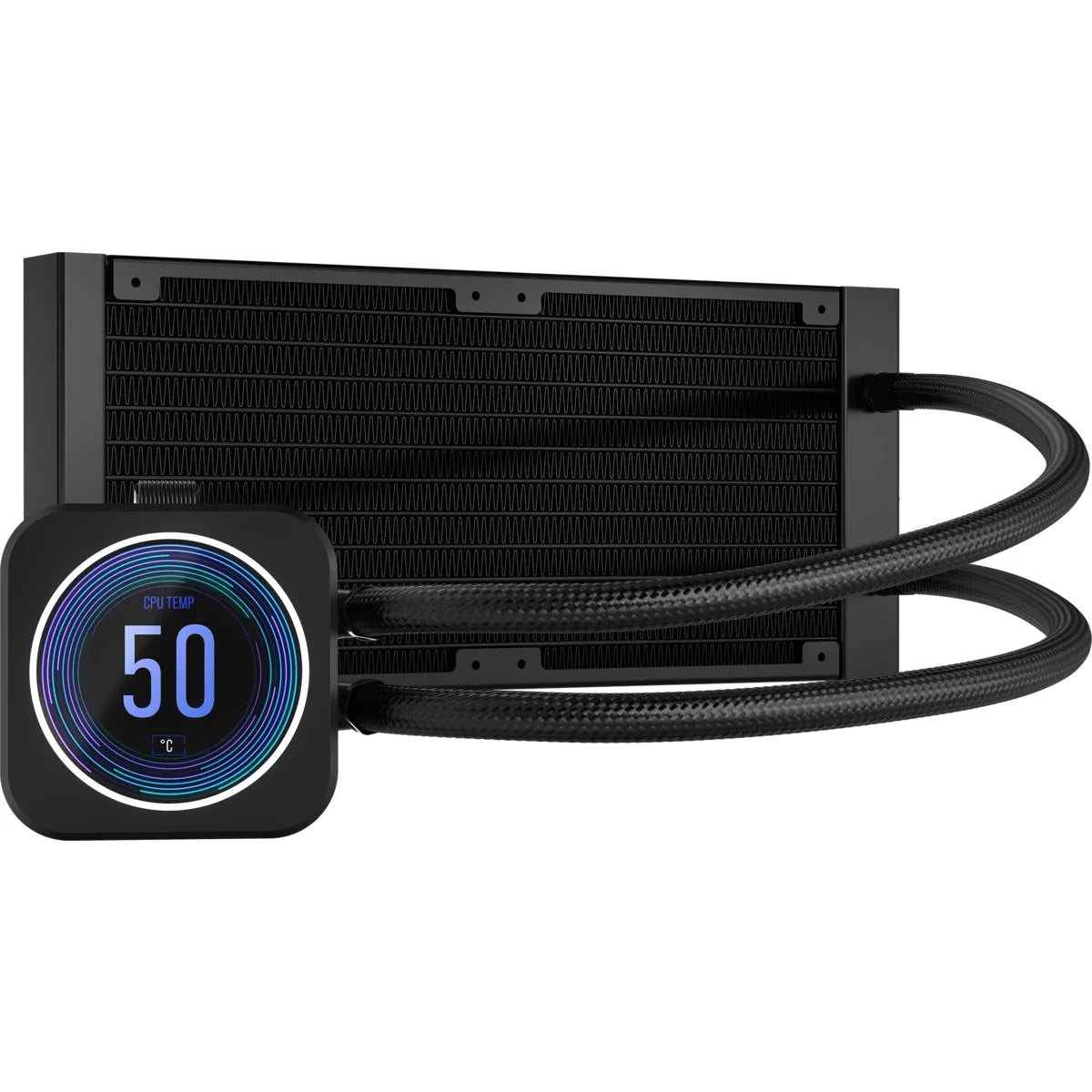 Corsair iCUE H100i ELITE LCD XT 240mm Liquid CPU Cooler AMD: AM5; AM3/4; sTRX4; sTR5 | Intel LGA: 1700/1851; 115X; 1200; 2011