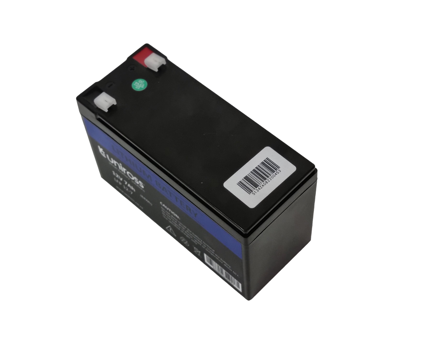 Uniross 12.8V 7Ah (89.6Wh) LiFEPO4 Battery | UR-BAT-LiFePO4-12-7