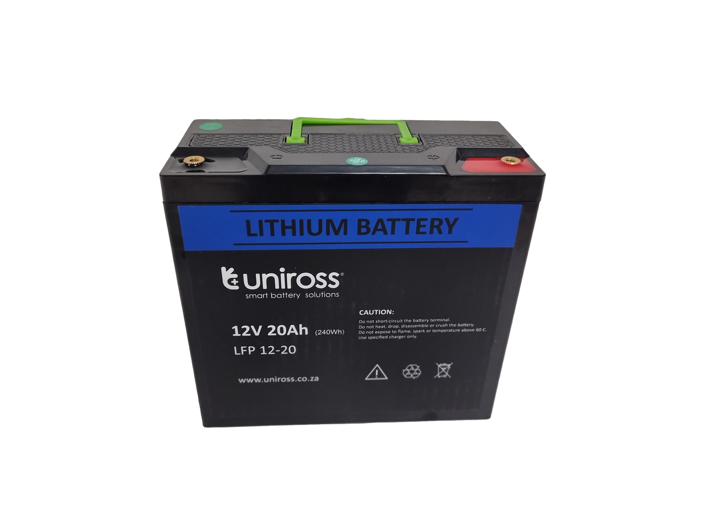 Uniross 12.8V 20Ah (256Wh) LiFEPO4 battery | UR-BAT-LiFePO4-12-20