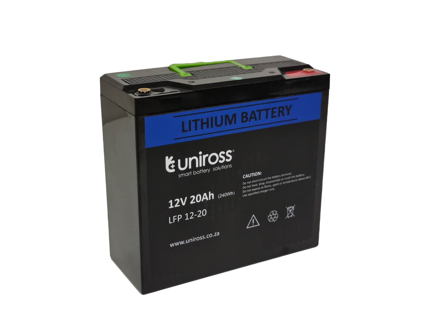 Uniross 12.8V 20Ah (256Wh) LiFEPO4 battery | UR-BAT-LiFePO4-12-20