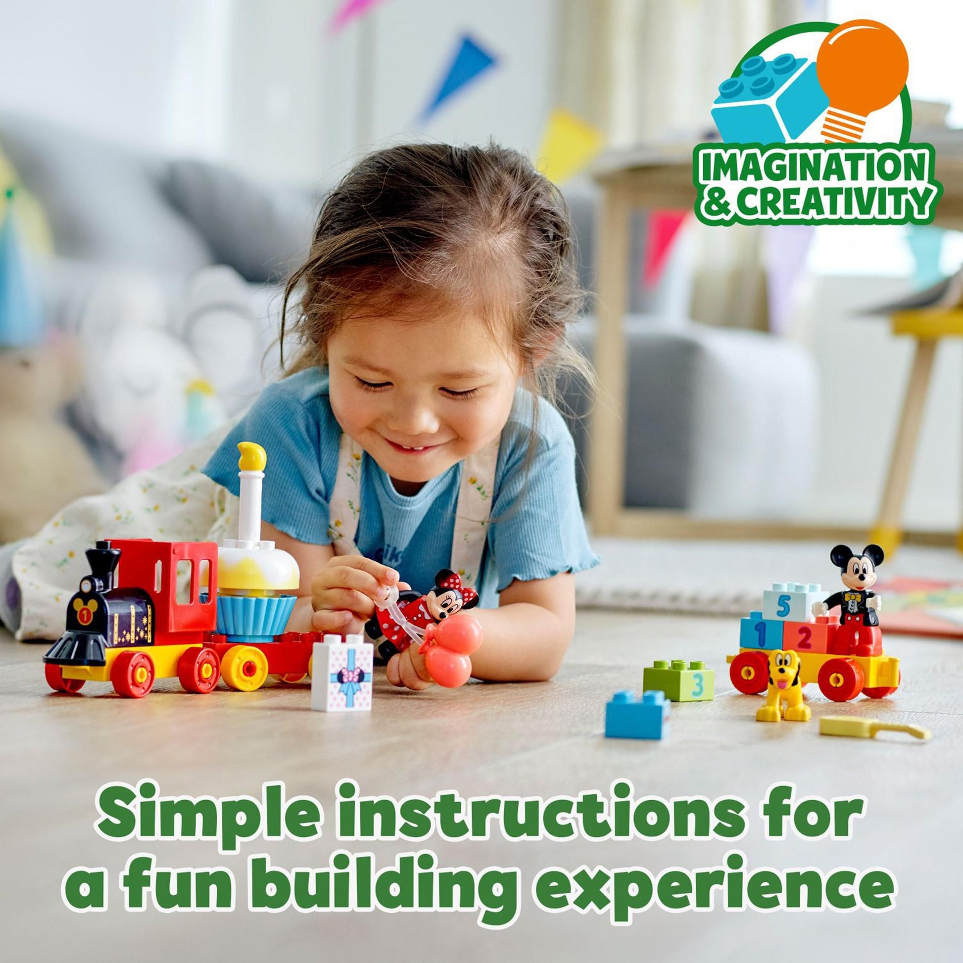 LEGO® DUPLO® ǀ Disney Mickey and Friends - Mickey & Minnie Birthday Train Building Toy 10941