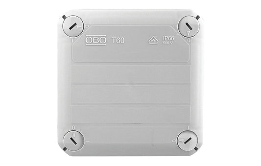 Multipurpose ABS Enclosure - grey, small, fixed lid, 120mm x 120mm x 58mm, suitable as camera junction box , IP66