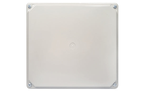 Multipurpose ABS Enclosure - light grey, medium, fixed lid, 222mm x 204mm x 80mm suitable for 7AH battery