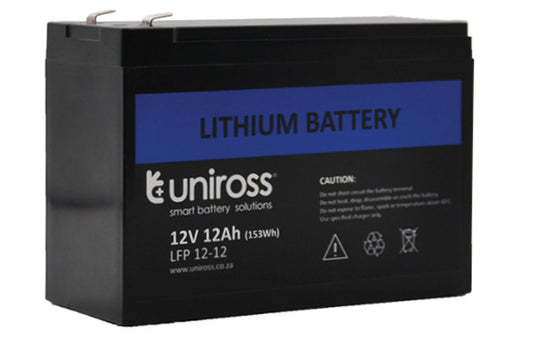 LFP12-12 - 12v 12Ah Li-FEPO4 battery