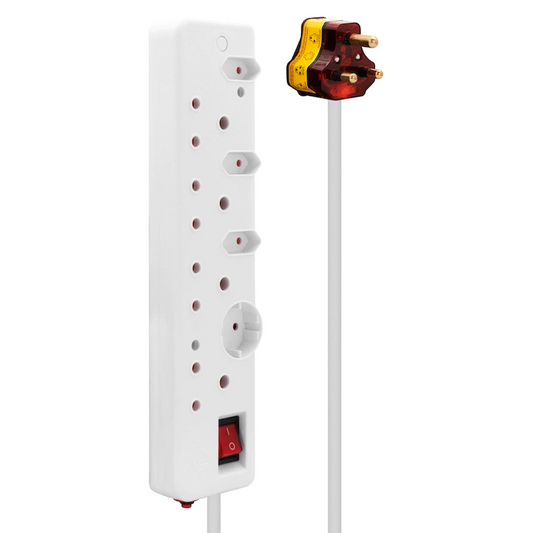 Ellies 8-Way High Surge Multiplug 0.5m