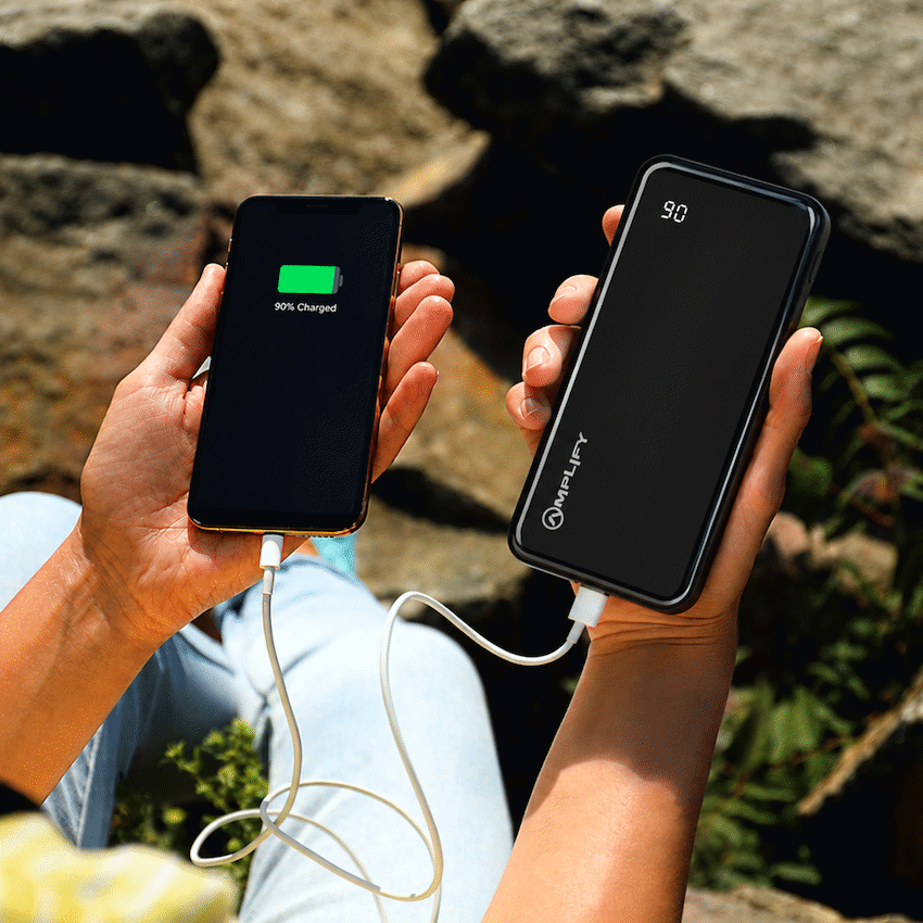 Amplify Spark 2 Series 10 000 mAh Power Bank - Black - Guards On Duty Shop & Security Guards