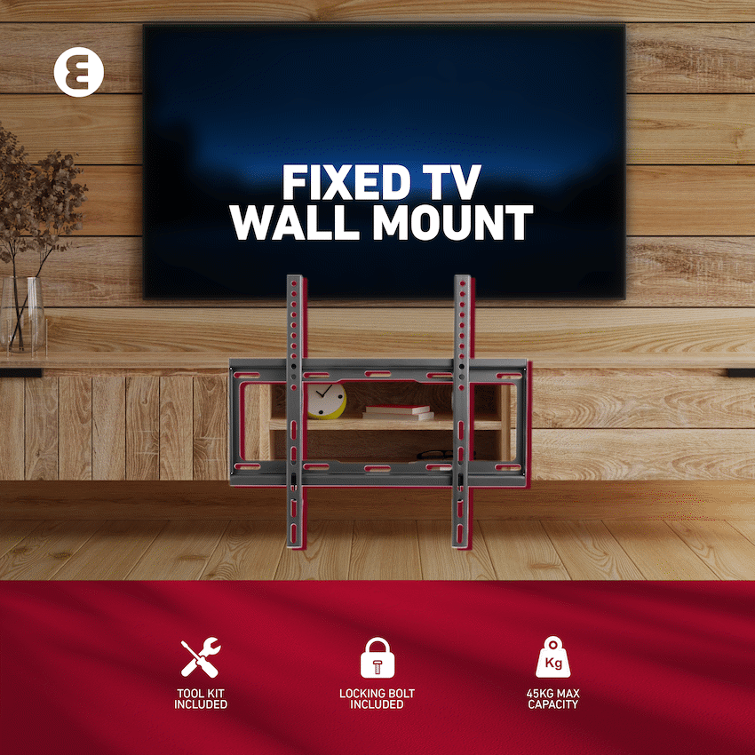 Ellies Solid series Fixed Tv Wall Mount For 32" - 55" TVs - Guards On Duty Shop & Security Guards
