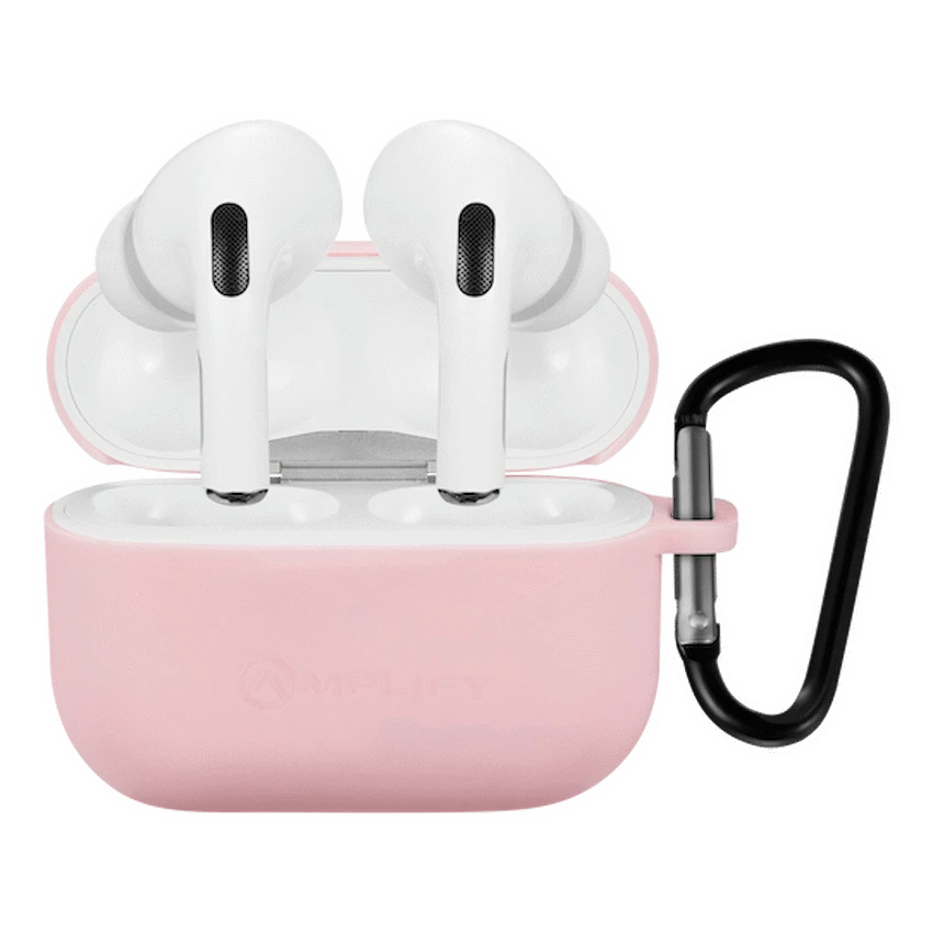 Amplify Note X Series TWS Earphones - White Case + Pink Cover - Guards On Duty Shop & Security Guards