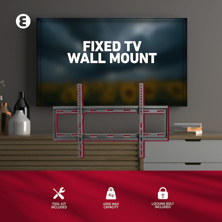 Ellies Solid series Fixed Tv Wall Mount For 37" - 70" TVs - Guards On Duty Shop & Security Guards