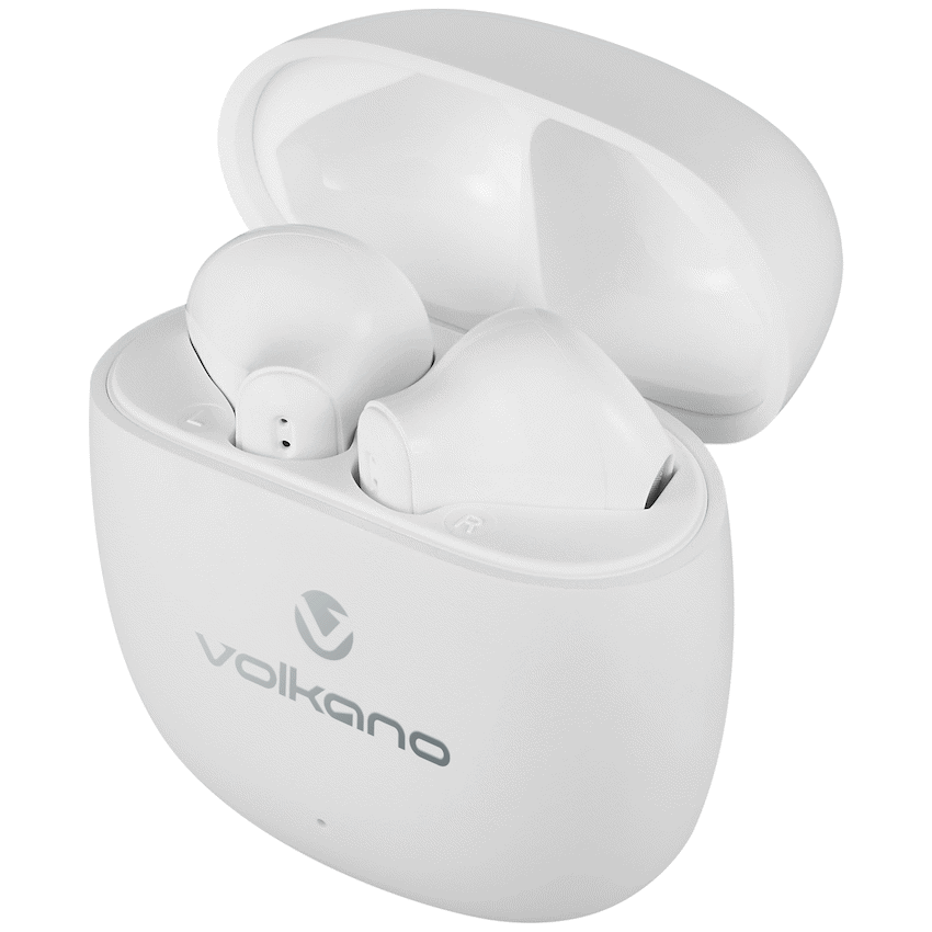 Volkano Sleek Series TWS Earphones - White