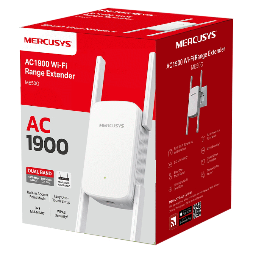 Mercusys TP-Link Mercusys ME50G AC1900 Wi-Fi Range Extender