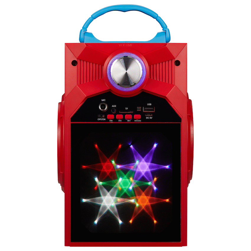 Marvel Spider-Man Galaxy LED Stars Karaoke Machine with Microphone