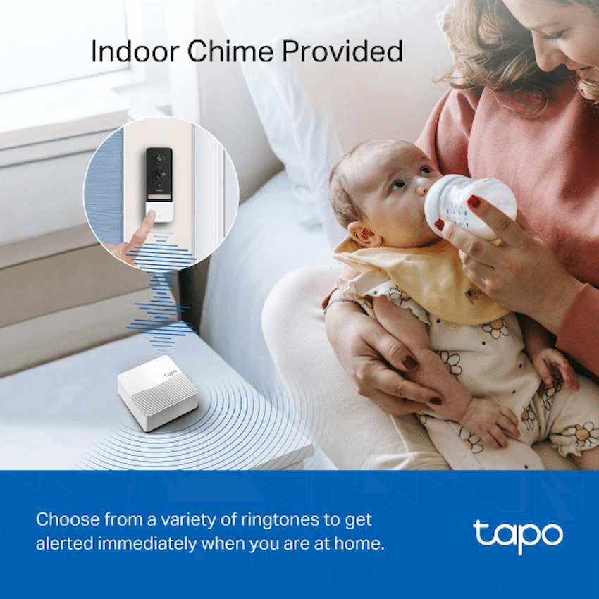 TP-Link Tapo D230S1 5MP 2K Smart Battery Video Doorbell 180 Days