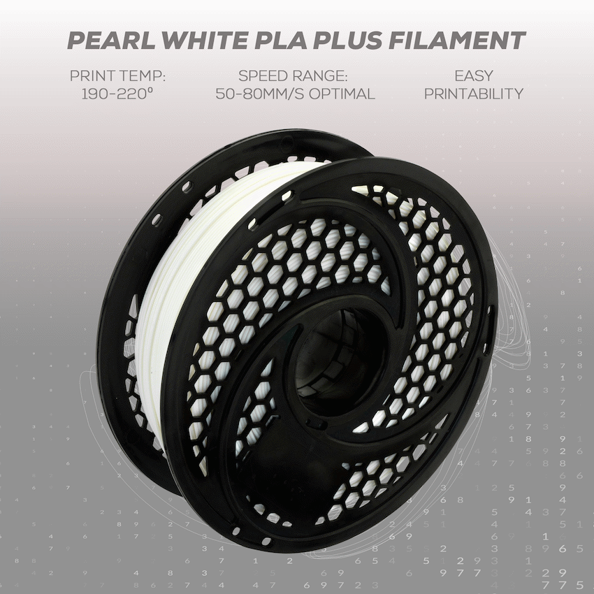 SA Filament PLA Plus Filament 1kg - Pearl White