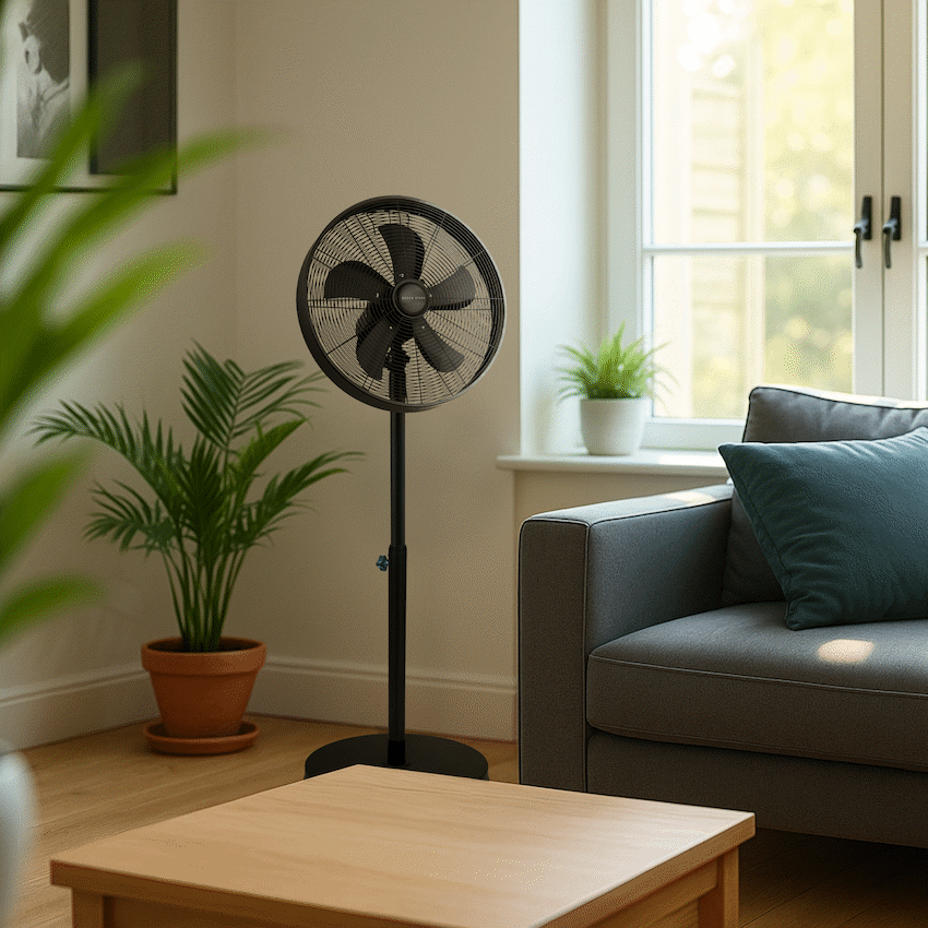 Boden Stark 45cm Stand Fan - Black - Guards On Duty Shop & Security Guards