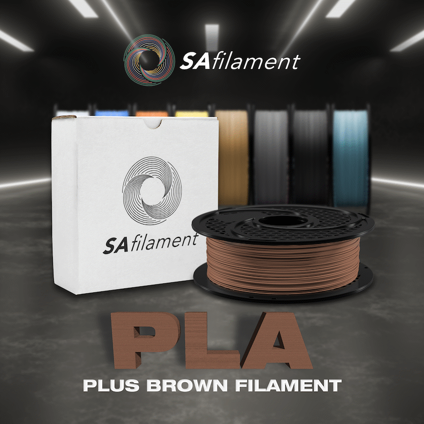 SA Filament Silk PLA Plus Filament 1kg - Brown