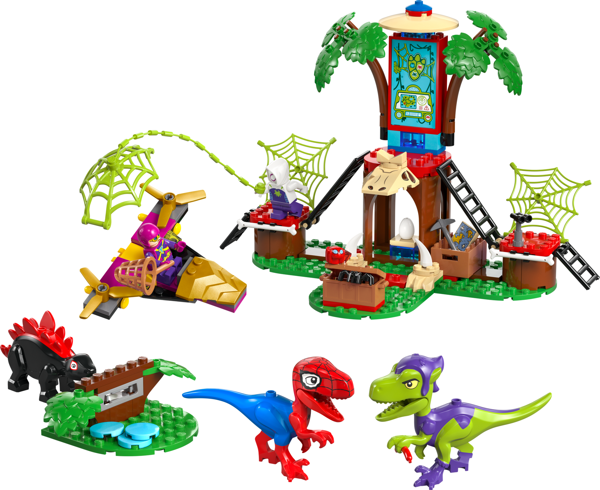 LEGO Spidey And Gobby'S Raptor Battle at Tree House — Set 11200