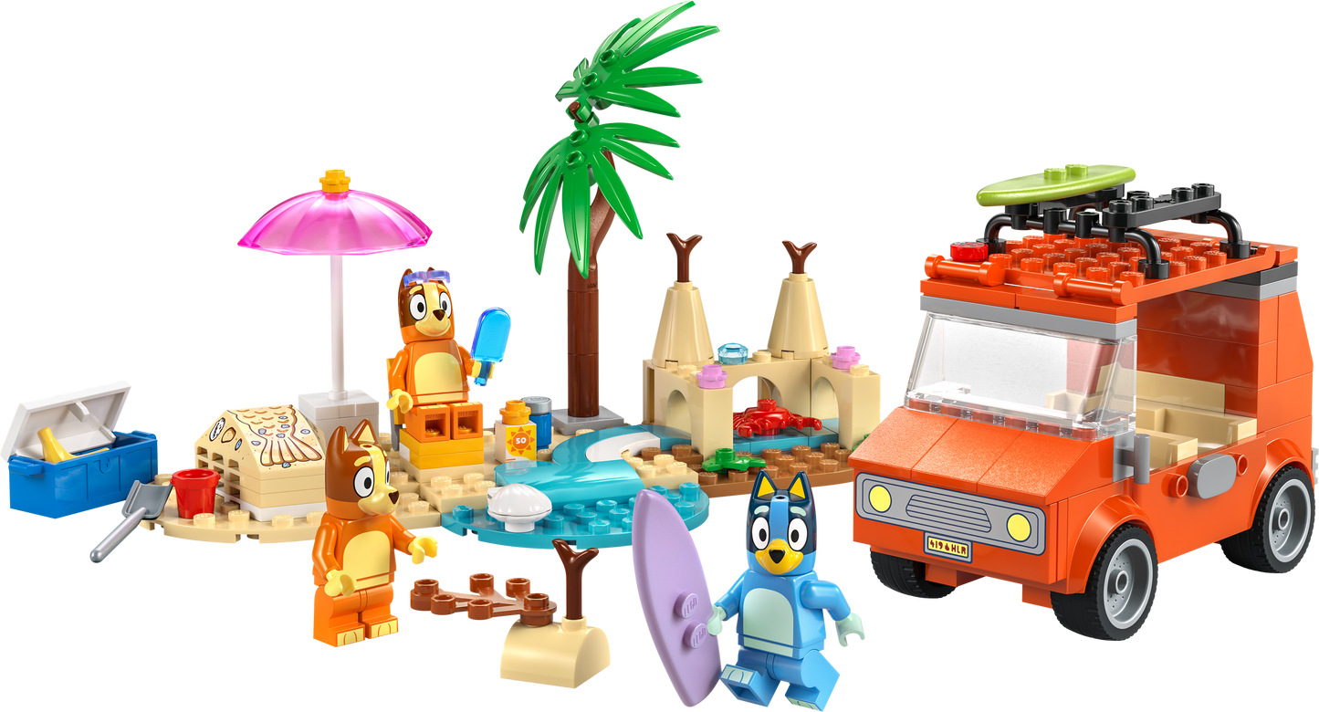 LEGO Bluey's Beach & Family Car Trip — Set 11202