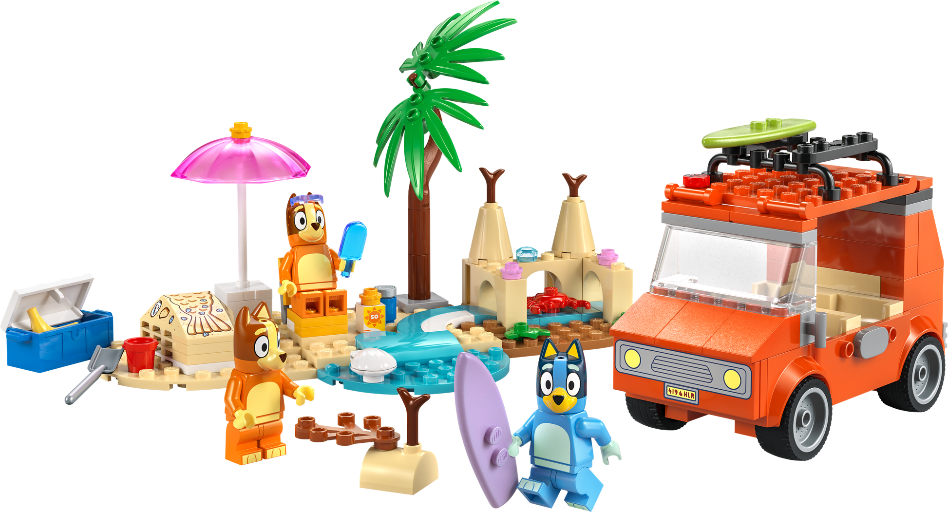 LEGO Bluey's Beach & Family Car Trip — Set 11202