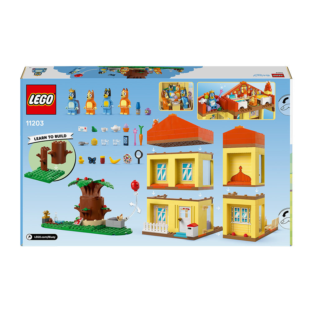 LEGO® Bluey: Bluey’s Family House Playset, Home-Building Kit 11203
