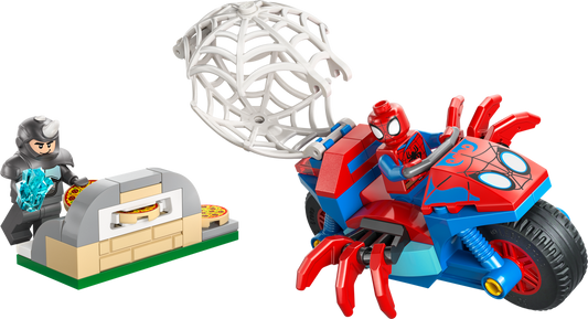 LEGO Spidey On His Motorcycle vs Rhino — Set 11206