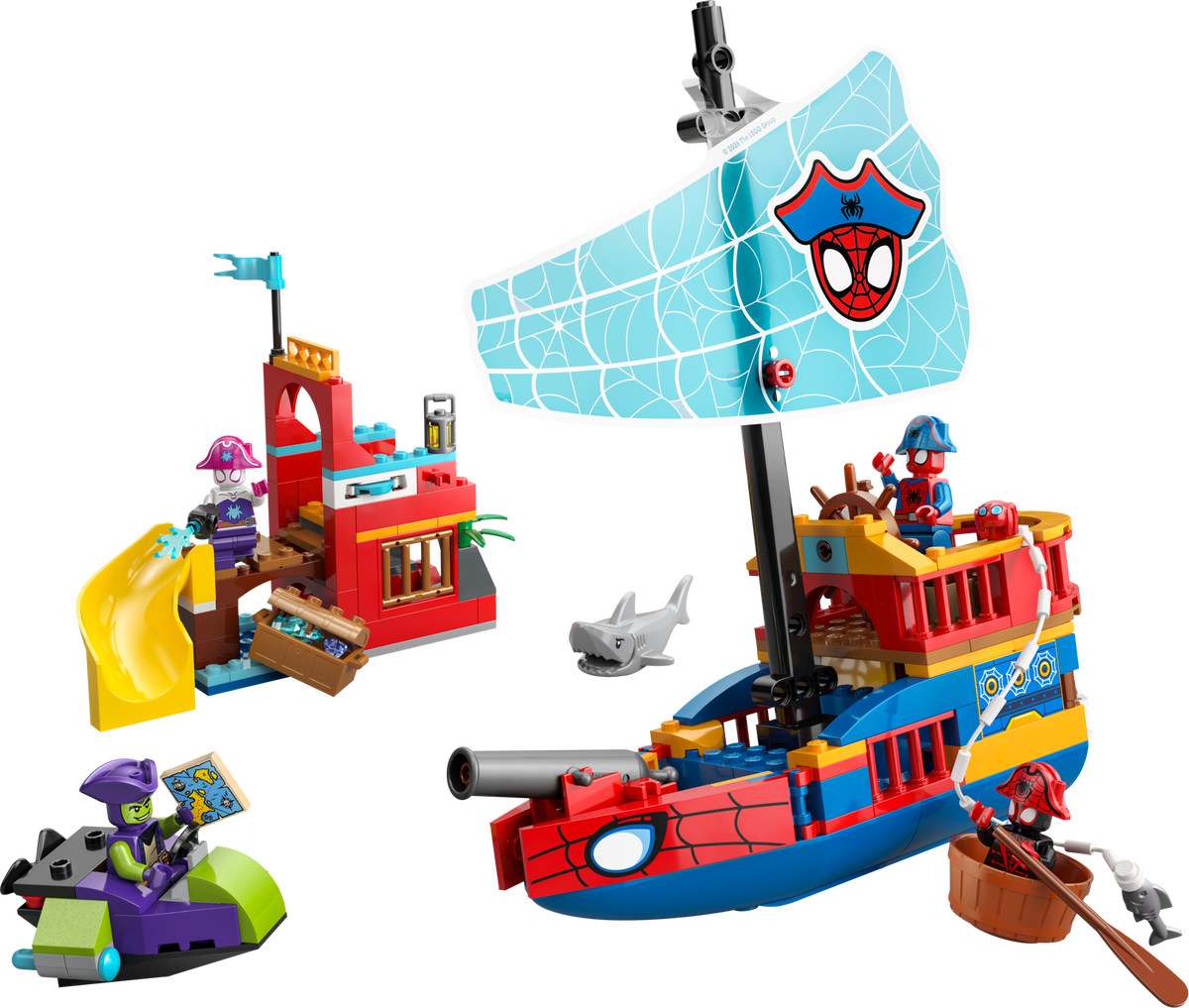 LEGO Team Spidey Pirate Ship — Set 11208