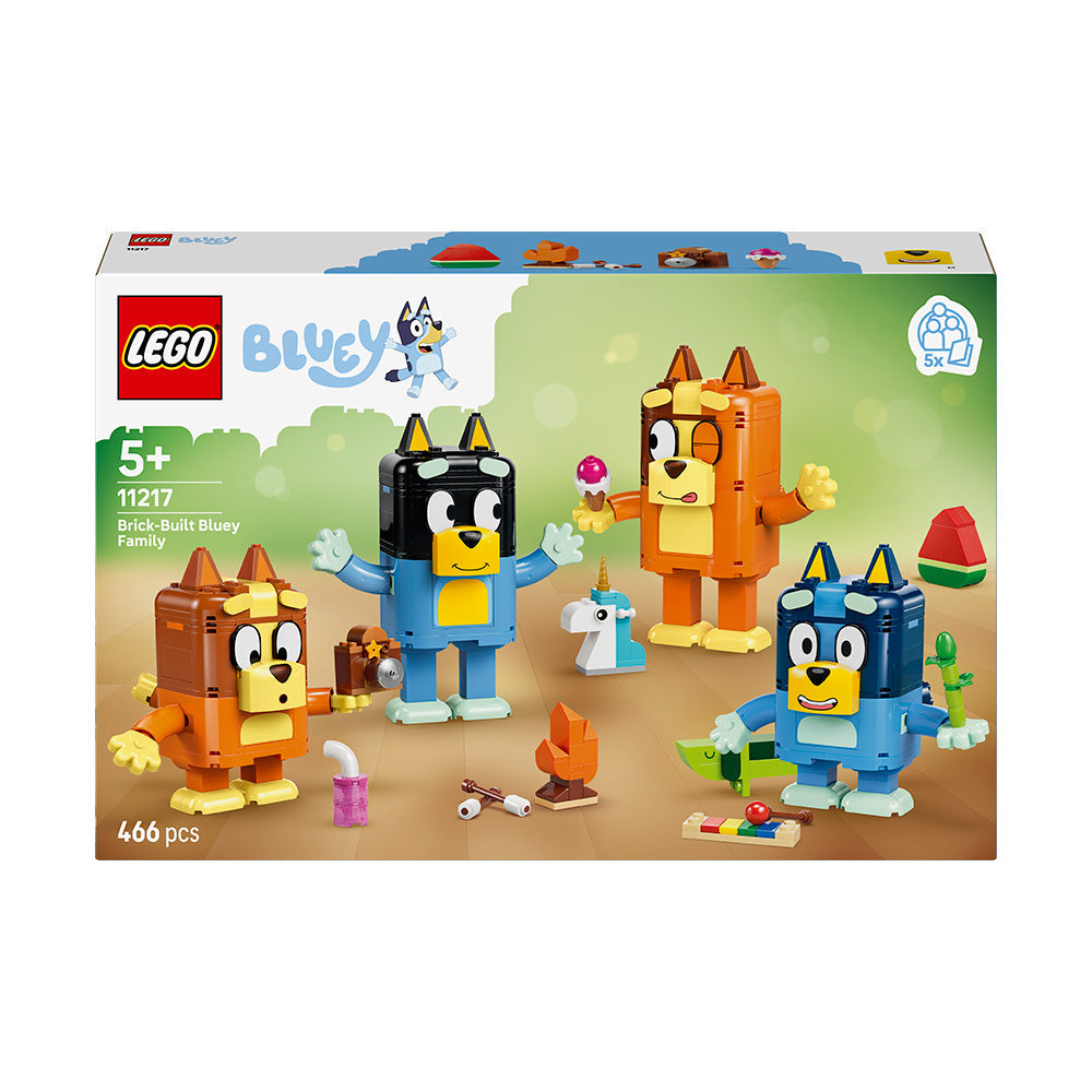 LEGO® Bluey Brick-Built Bluey Family Toy Figures Set 11217