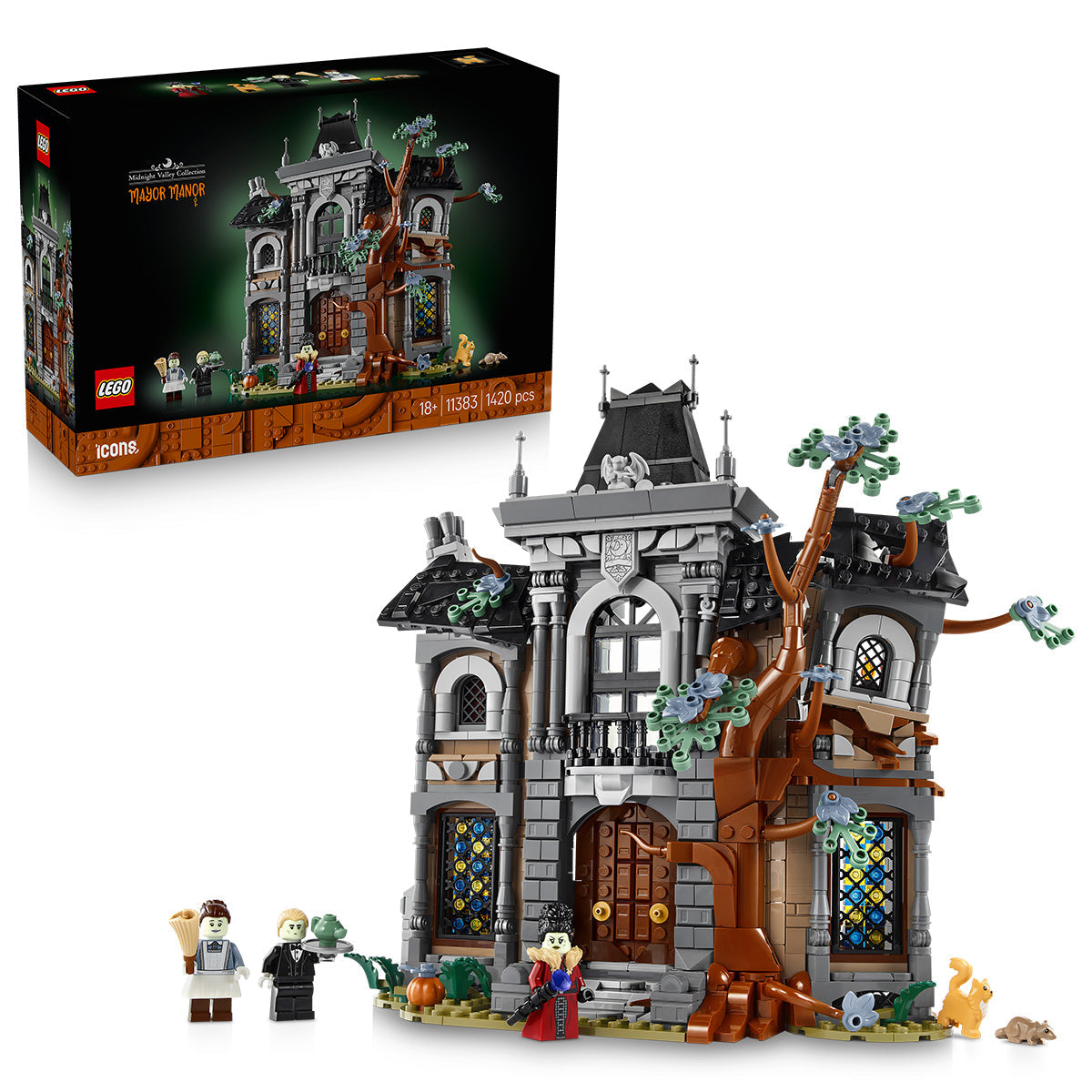 LEGO® Icons Mayor Manor Eerie Mansion Decor Kit 11383