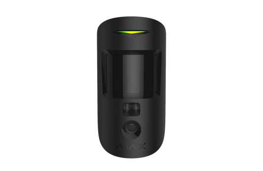 AJAX Security - MotionCam (PhOD) Jeweller - Black Wireless Motion Detector with Photo on Demand and by Alarm | AJAX-MC-PHOD-INDR
