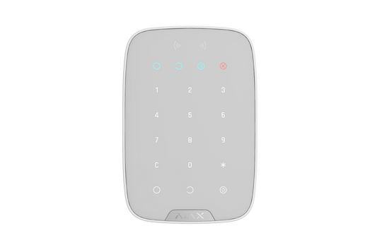 AJAX Security - Keypad Plus Jeweller, Wireless White Indoor Keypad | AJAX-KP-PLUS-W