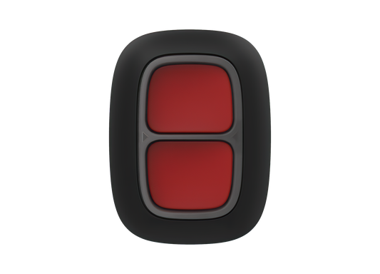 AJAX Security - DoubleButton Jeweller - Double Black Wireless Smart Button for Panic and Control Modes | AJAX-PB-DOUBLE-B