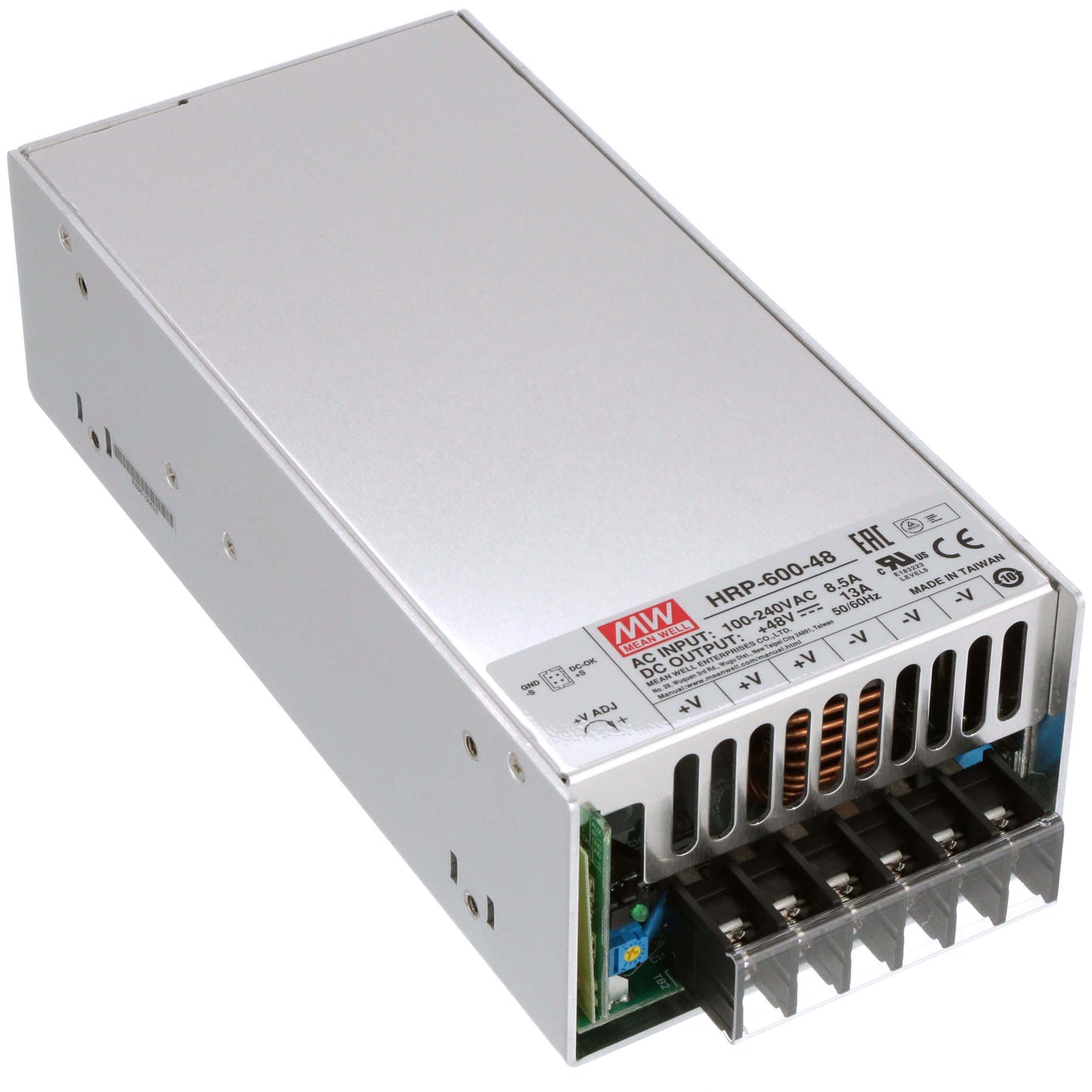 Mean Well - 600W High Reliabilty Single Output Power, Input: 85-264VAC, Output: 48V (0-13A)