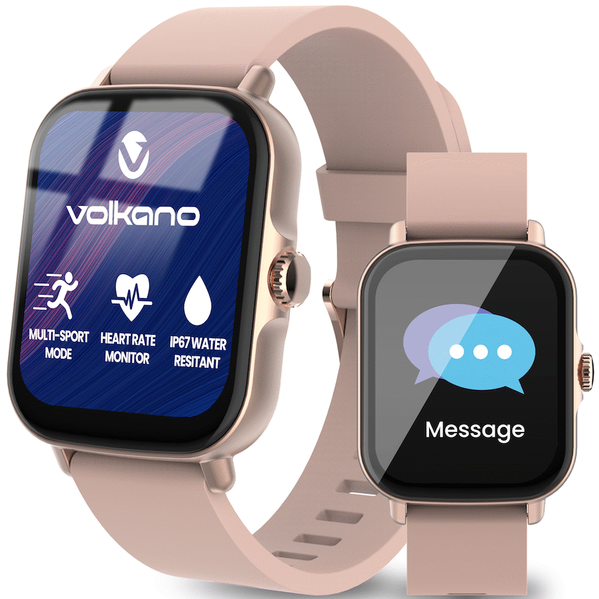 Volkano Active Tech Serene series Watch with heart rate monitor - Gold