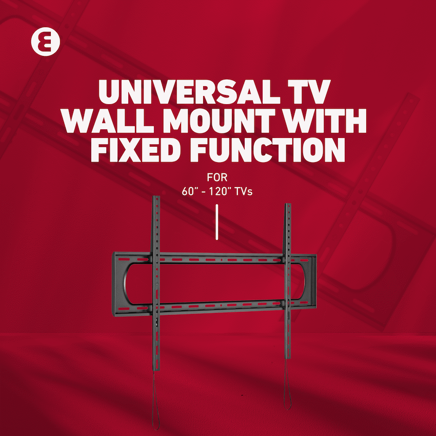Ellies Solid series Fixed Heavy Duty Tv Wall Mount For 60" - 120" TVs - Guards On Duty Shop & Security Guards