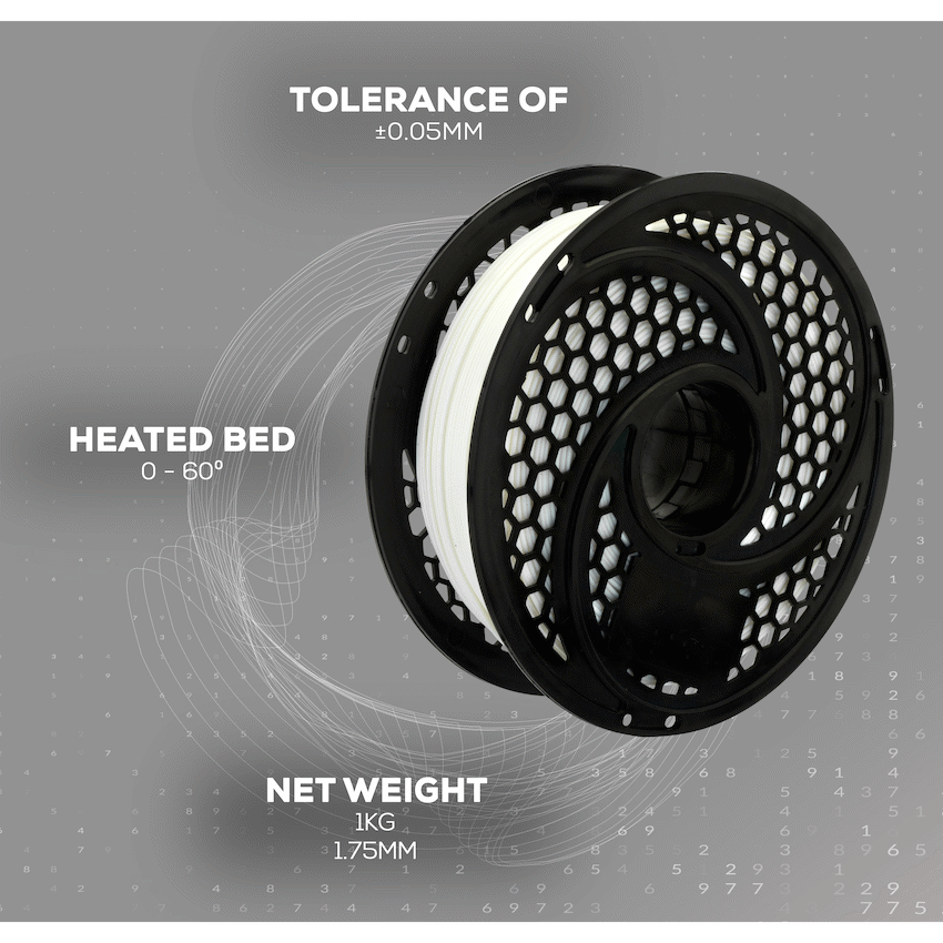 SA Filament PLA Plus Filament 1kg - Pearl White
