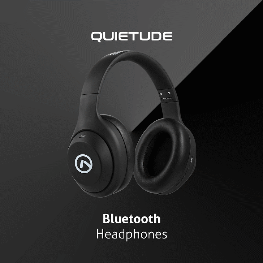 Amplify Quietude Bluetooth Headphones with Active Noise Cancelling - Black - Guards On Duty Shop & Security Guards