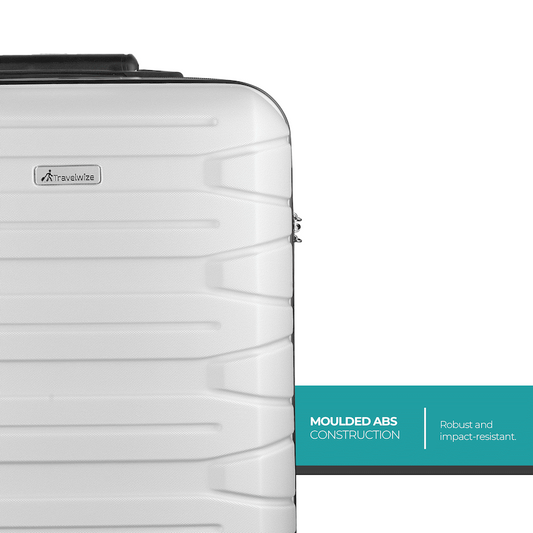 Travelwize Cabana ABS 4-Wheel Spinner 65cm Luggage - Platinum