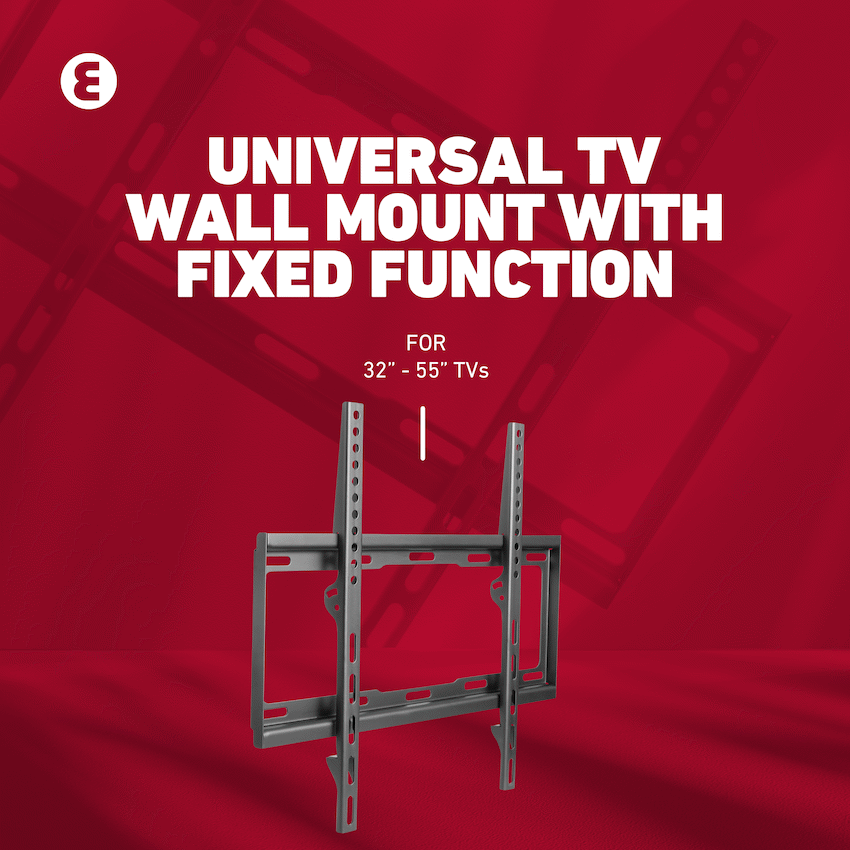 Ellies Solid series Fixed Tv Wall Mount For 32" - 55" TVs - Guards On Duty Shop & Security Guards