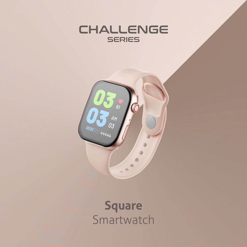 Amplify Challenge Series Square Smartwatch - Gold - Guards On Duty Shop & Security Guards