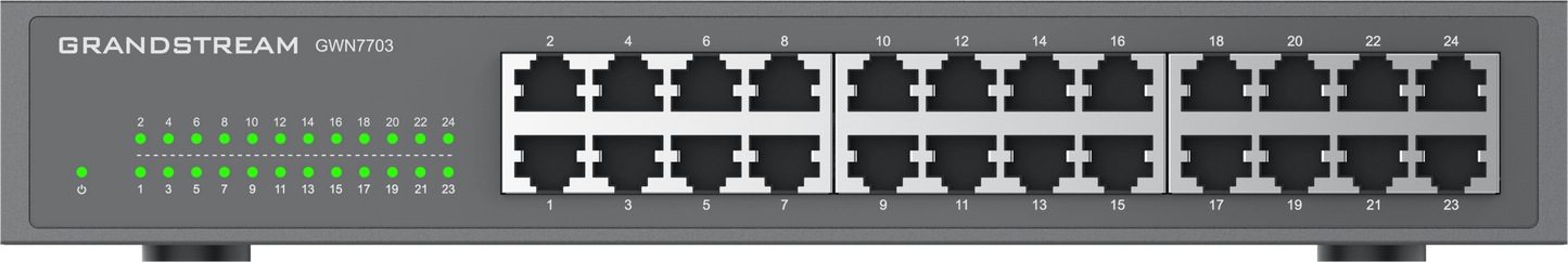 Grandstream Enterprise 24 port Unmanaged GbE Switch | GWN7703