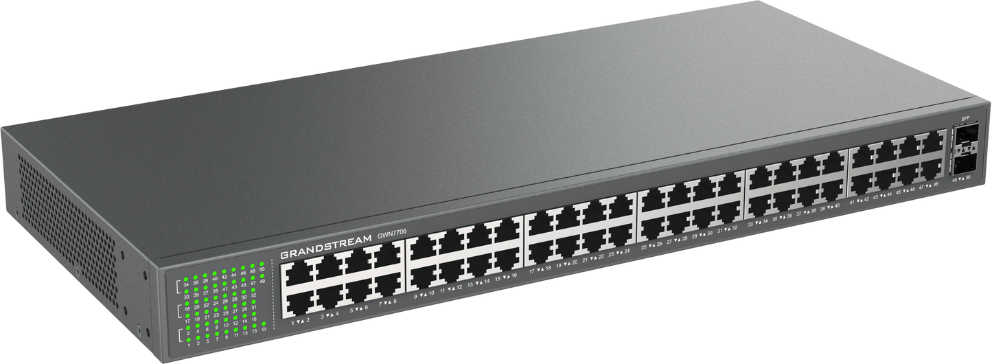 Grandstream Enterprise 48 port Unmanaged GbE Switch | GWN7706