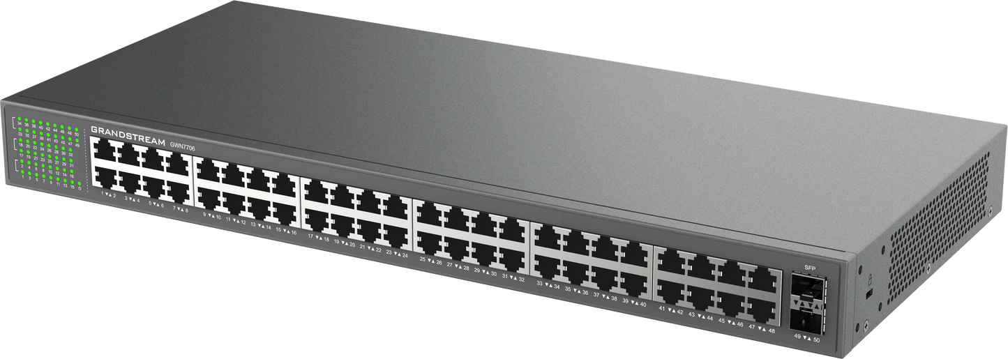 Grandstream Enterprise 48 port Unmanaged GbE Switch | GWN7706
