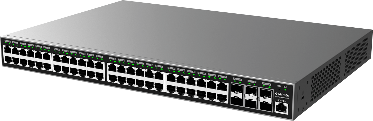 Grandstream Enterprise L2 48 port Managed GbE Switch | GWN7806