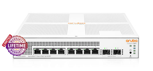 HPE Networking Instant On 1930 2SFP 8 Port 124W Switch | ARU-IO-SW19308G-124W