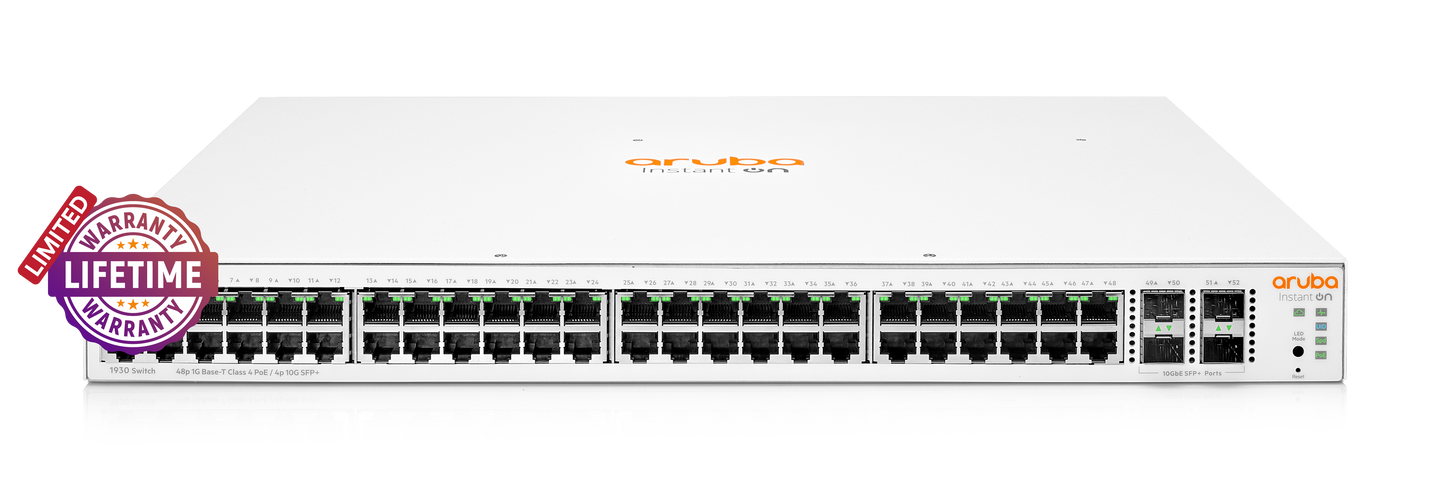 HPE Networking Instant On 1930 4SFP+ 48 Port 370W | ARU-IO-SW193048G-370W