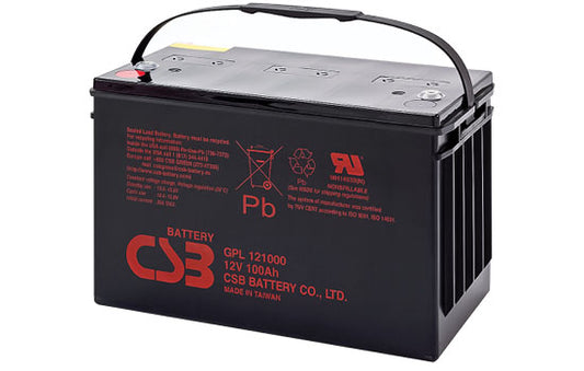12Volt 100AH - sealed lead acid battery, UPS/Marine deep cycle, maintenance-free, calcium lead grid technology