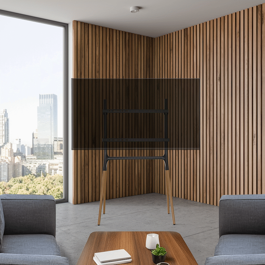 Ellies Solid series Fixed Easel TV Stand 45" - 70" - Guards On Duty Shop & Security Guards