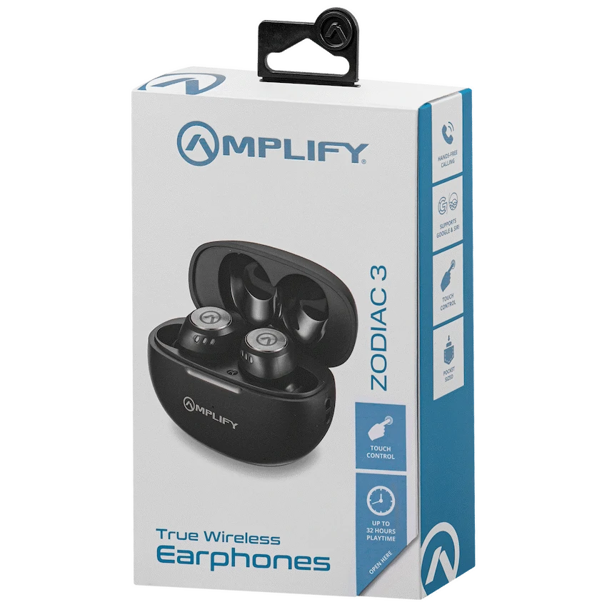 Amplify Zodiac 3 True Wireless Earphones - Black - Guards On Duty Shop & Security Guards