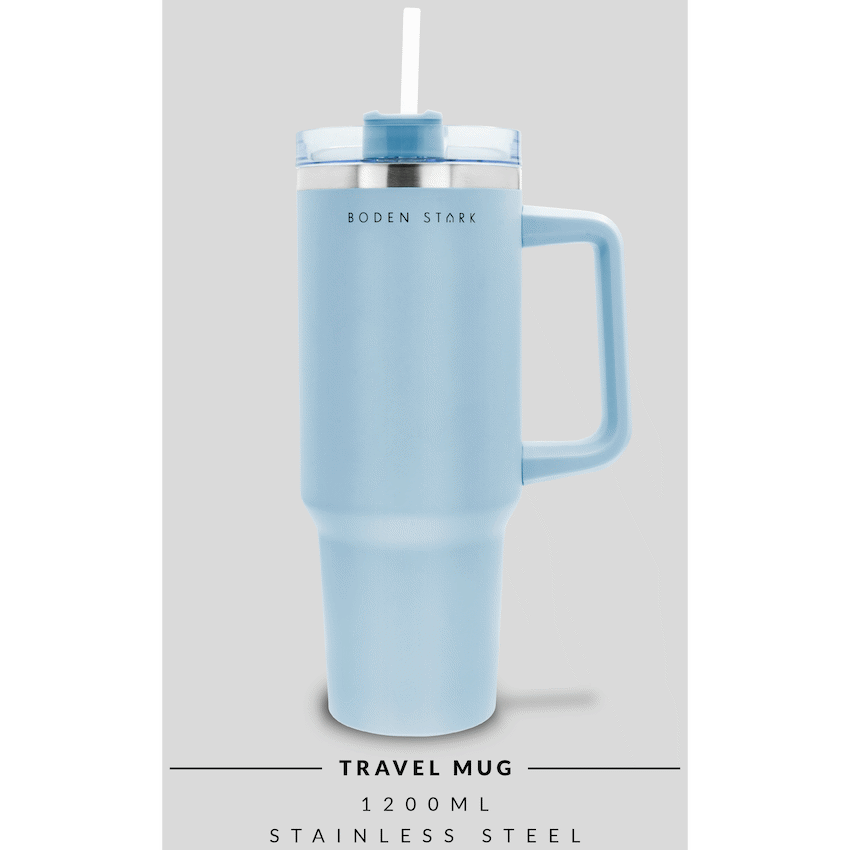 Boden Stark 1200ml Travel Mug - Blue - Guards On Duty Shop & Security Guards