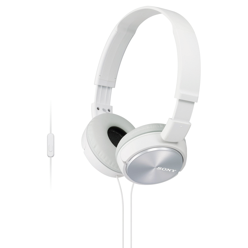 Sony MDR-ZX310AP (Black) Folding Aux Headphones with Mic